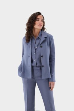 Van Laack Australia | Van Laack Boxy Shirt Jacket With Lapel Women P082204