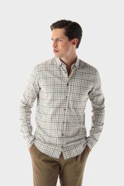 Van Laack Australia | Van Laack Checked Flanell Shirt Tailor Fit Men P082548