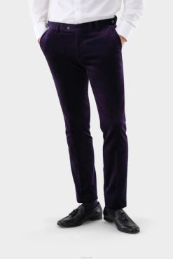 Van Laack Australia | Van Laack Cotton Velvet Trousers Slim Fit Men P082752