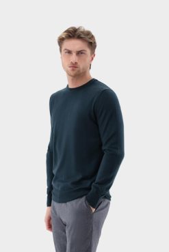 Van Laack Australia | Van Laack Crewneck Sweater In Mercerized Merino Men P082668