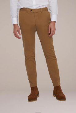 Van Laack Australia | Van Laack Elegant Men Cotton Chino Pants Slim Fit Beige Men P082747