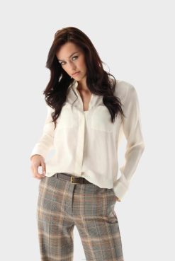 Van Laack Australia | Van Laack Fitted Shirt Blouse Made Of Lyocell-Cotton Blend Women P082140