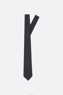 Van Laack Australia | Van Laack Houndstooth Silk And Wool Blend Jacquard Tie Men P082827