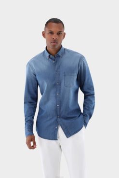 Van Laack Australia | Van Laack Jeans Hemd Tailor Fit Blau Men P082517