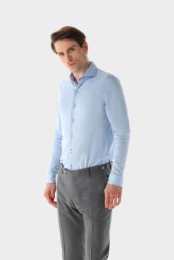 Van Laack Australia | Van Laack Jersey Shirt Swiss Cotton Slim Fit Men P082471