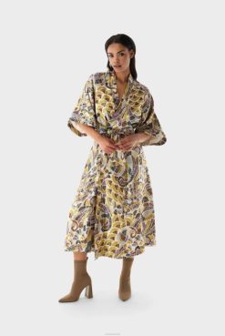 Van Laack Australia | Van Laack Kimono Dress With Shiny Ornament Print Women P082158
