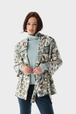Van Laack Australia | Van Laack Kimono With Shiny Ornament Print Women P082211