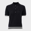 Van Laack Australia | Van Laack Knit Polo With Pointelle Pattern Women P082192