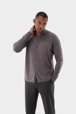 Van Laack Australia | Van Laack Knit Shirt In Ultrafine Merino Men P082454