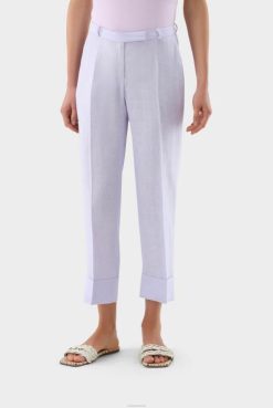 Van Laack Australia | Van Laack Linen Pants With Cuff Women P082262
