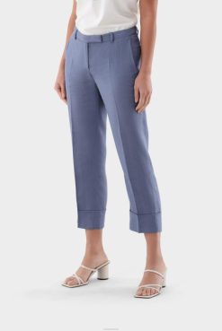 Van Laack Australia | Van Laack Linen Pants With Cuff Women P082263