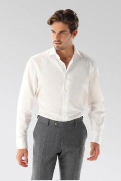 Van Laack Australia | Van Laack Luxury Meisterwerk Structured Cotton Shirt Men P082330