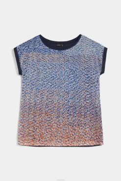 Van Laack Australia | Van Laack Manka-F2 - Tshirt With Coral Reef Print At Front And Swiss Cotton Jersey Back Women P082250