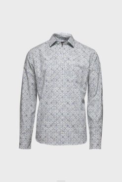 Van Laack Australia | Van Laack Medaillon Printed Poplin Shirt Slim Fit Men P082522