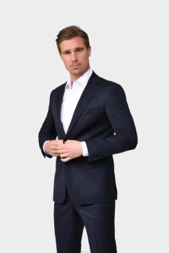Van Laack Australia | Van Laack Merino Wool Jacket Navy Men P082633