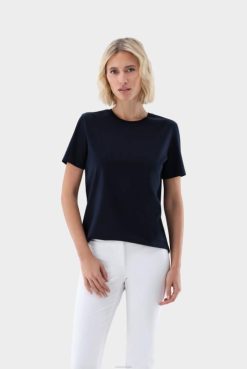 Van Laack Australia | Van Laack Moleen-F - Swiss Cotton Jersey Roundneck T-Shirt Women P082239