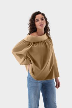 Van Laack Australia | Van Laack One Shoulder Silk Blouse Women P08283