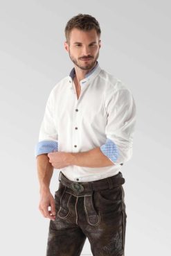 Van Laack Australia | Van Laack Oxford Traditional Shirt With Coloured Detail Men P082606