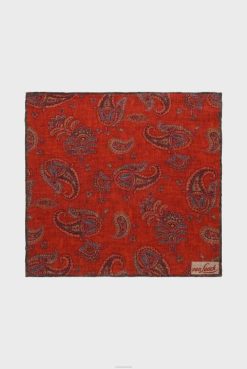 Van Laack Australia | Van Laack Paisley Printed Flanell Pocket Square Men P082833