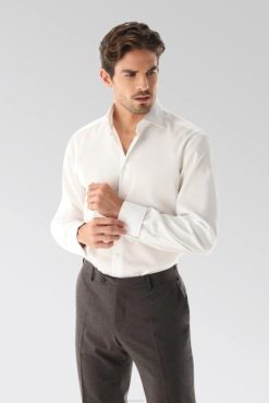 Van Laack Australia | Van Laack Perfect Look"" Fine-Twill Double Cuff Shirt Men P082333