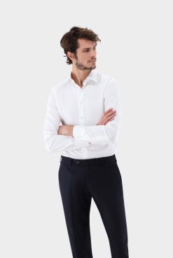 Van Laack Australia | Van Laack Plain Cotton Stretch Poplin Shirt Men P082387