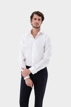 Van Laack Australia | Van Laack Poplin Double Cuff Shirt Men P082395