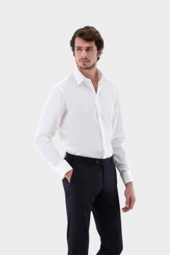 Van Laack Australia | Van Laack Poplin Double Cuff Shirt Men P082592
