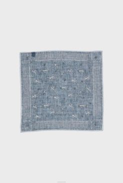 Van Laack Australia | Van Laack Printed Linen Pocket Square Men P082802
