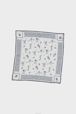 Van Laack Australia | Van Laack Printed Linen Pocket Square Men P082807