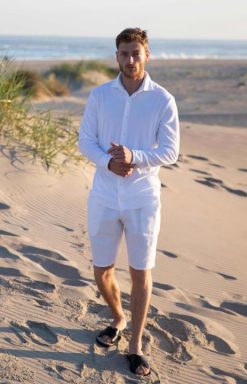 Van Laack Australia | Van Laack Refined Cotton-Blend Terry Shirt White Men P082481