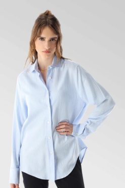 Van Laack Australia | Van Laack Semi-Fitted Shirt Made Of Organic Cotton Women P08245