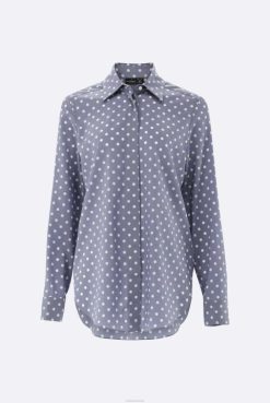 Van Laack Australia | Van Laack Shirt Blouse In Silk With Dot Print Women P082116