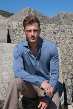 Van Laack Australia | Van Laack Shirt In Long Staple Cotton Blue Men P082482