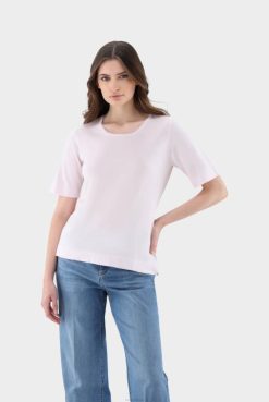 Van Laack Australia | Van Laack Silk Blend Knit T-Shirt Women P082176