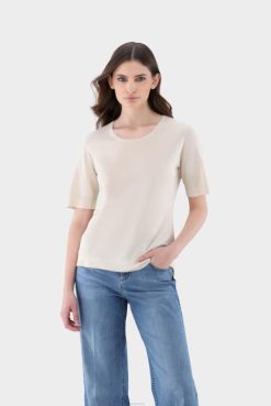 Van Laack Australia | Van Laack Silk Blend Knit T-Shirt Women P082184