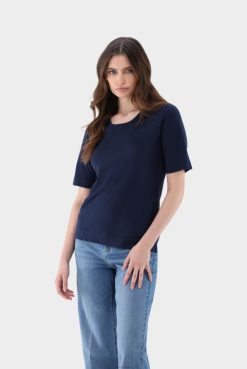 Van Laack Australia | Van Laack Silk Blend Knit T-Shirt Women P082193