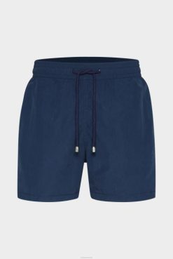 Van Laack Australia | Van Laack Solid Color Straight Leg Swim Shorts Blue Men P082794
