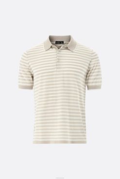 Van Laack Australia | Van Laack Striped Knit Polo Made Of Air Cotton Men P082680