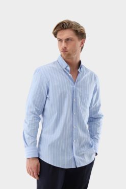 Van Laack Australia | Van Laack Striped Oxford Shirt Slim Fit Men P082513