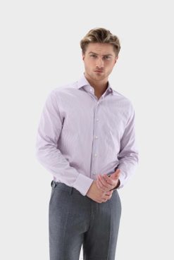 Van Laack Australia | Van Laack Striped Silky-Fine-Twill Sartorial Shirt Men P082420