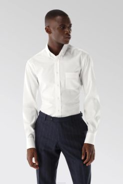Van Laack Australia | Van Laack Structured Plain Shirt, Natte/Basket Weave Men P082526
