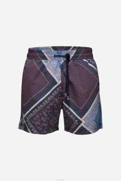 Van Laack Australia | Van Laack Swim Shorts With Patchwork Print Men P082800