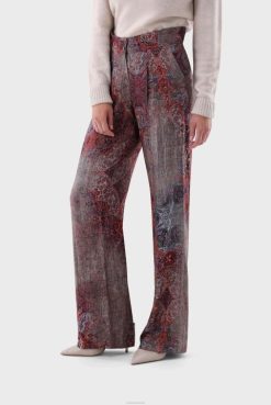Van Laack Australia | Van Laack Trousers With Pleats And Vintage Print Women P082284