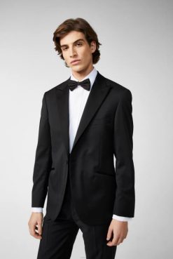 Van Laack Australia | Van Laack Tuxedo With Pointed Lapels Black Men P082635