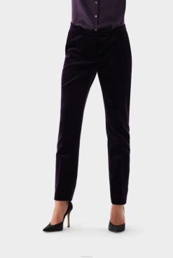 Van Laack Australia | Van Laack Velvet Trousers With A Straight Leg Women P082288