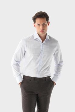 Van Laack Australia | Van Laack Wrinkle Free Checkeed Business Shirt Slim Fit Men P082402