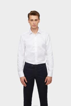 Van Laack Australia | Van Laack Wrinkle Free Fine-Twill Shirt White Men P082361