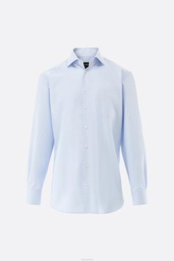 Van Laack Australia | Van Laack Wrinkle Free Twill Shirt With Texture Comfort Fit Men P082624