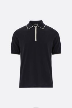 Van Laack Australia | Van Laack Zip Knit-Polo In Air Cotton Men P082688