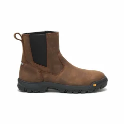 Cat Wheelbase Steel Toe Chelsea Slip-On Work Boot